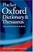 Books : The Pocket Oxford Dictionary and Thesaurus