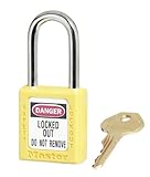 Master Lock Lockout Padlocks - 1-1/2" Shackle - Yellow - Yellow - Lot of 6 Master Lock [並行輸入品]