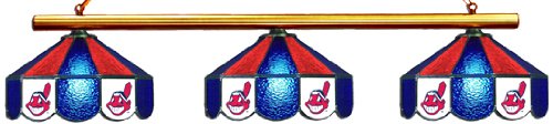 Cleveland Indians Pool Table Light - Stained Glass Shades