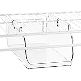 InterDesign Wire Shelving Organizer, Under Shelf Bin - Small, Clear