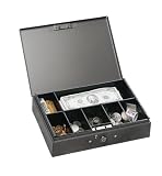 MMF Industries Low Profile Steel Cash Box, Gray (221F10GRA)