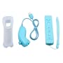 Blue Nunchuk + Remote Controller for Game Nintendo Wii