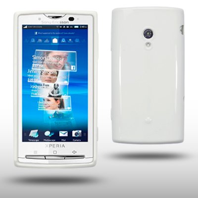SONY ERICSSON XPERIA X10 SOLID WHITE GEL COVER CASE BY CELLAPOD CASES