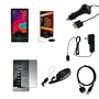 Zune HD 16GB 32GB Accessories. Premium Essential Accessory Kit for Zune HD: Black Skin Case + Clear Skin Case + Car Auto Charger + Wall Home Travel Charger + Highspeed USB Cable + Screen Protector + Crazyondigital Neck String