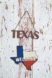 13 &acute; Metal Rustic Home Dcor Texas Welcome Wall Sign - B0015KHYWG