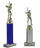 Sporting Goods : 7' Baseball Participation Trophies Male (Light Silver Column)