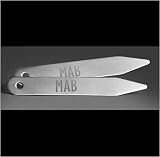 Stayclip Set of 16 Polished Titanium Monogrammed Collar Stays