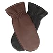 Women's Winter Leather Mittens with Finger Liners