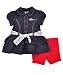 Guess "Mountain Flower" Dress with Diaper Cover (Sizes 0M - 9M) - indigo, 3 - 6 months