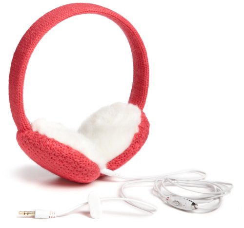 Lobers Women's Solid Seed Stitch Earmuff, Pink, 