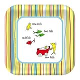 Baby Seuss Square Dessert Plates 8 Pack