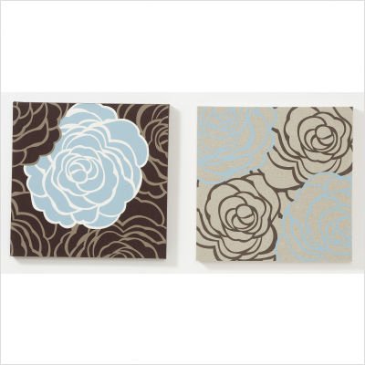 Avalanche Roses Fabric Wall Art (Set of 2)