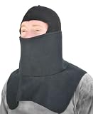 ZANheadgear Black Fleece Balaclava with Spandex Crown