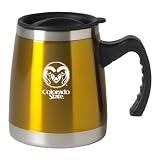 Colorado State University - 16-ounce Squat Travel Mug Tumbler - Gold