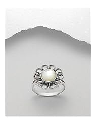 Marcasite Ring In 92.5 Sterling Silver