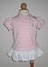 Ralph Lauren Girls 2 Piece Set Striped Short Sleeve Tee with Ruffled Bottom Polo Pony Logo
