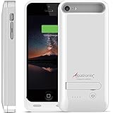 iPhone SE/5S/5C/5 Battery Case - Alpatronix BX120plus iPhone 5S Battery Case - MFi Apple Certified 2400mAh External iPhone SE Battery Case Removable, Rechargeable Protective iPhone 5C Battery Case [Ultra-Slim iPhone 5C Charging Case / Full Compatible Support with iOS 9+ & Apple Pay / iPhone 5S Extended Battery Case / Lightning Connector Output / No Signal Reduction / Fits all colors for iPhone 5, 5S, 5C, SE for iPhone SE Charging Case / iPhone 5 Charging Case / Juice Bank & Power Pack] - (White)