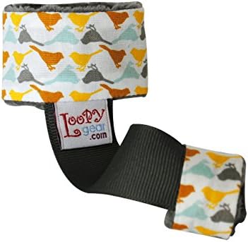 Loopy Gear Baby Rattle and Toy Holder ~ Choose Pattern (Little Birdies)