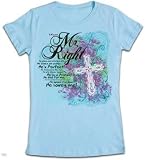 Kerusso Christian Juniors Girls Blue T-shirt Mr. Right
