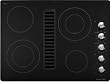 KitchenAid KECD807XBL 30in Architect Series II Smoothtop Electric Cooktop, 400 CFM downdraft - Black