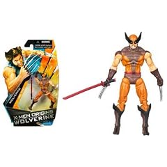 X-Men Origins Wolverine - Comic Series - WOLVERINE - (Anzug braun) - 3 3/4 Inch / 10cm Action Figur - OVP