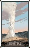 Northwest Art Mall MR-2135 Old Faithful Eruption Day Yellowstone National Park 11 by 17-Inch Print by Mike Rangner