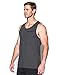 Under Armour Men's Charged Cotton Tank, Carbon Heather/Black, Large
