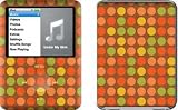 Dots Brown Design Protective Decal Skin Sticker for Apple iPod nano 3G (3rd Generation) 4GB/ 8GB Player