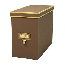 Cargo Atheneum File Box, Brown, 9-1/2 by 12 by 5-1/2-Inch