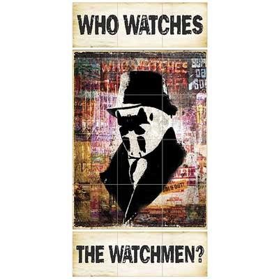  Watchmen Rubber Wall/Floor Mural "Who Watches"