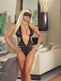 Dreamgirl Mesh halter sleepwear teddie