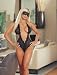 Dreamgirl Mesh halter sleepwear teddie