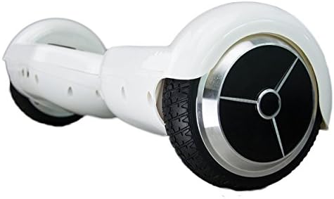 Double Wheels Smart Self-balancing Scooters Powered Unicycle with LED Light in White