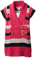 Girls Applique Pleated Polyester/Spandex/Knit Raglan Sleeves Short Sleeves Striped Print  Dress