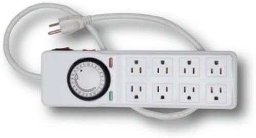 8 Outlet Power Strip with Timer - 24hr Programmable Timer Surge Protector 120v