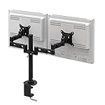 サンワダイレクト モニターアーム 2台設置 デュアルモニターアーム ブラック 100-LA017