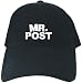 CAPS BLACK EMBROIDERY  MISTER POST 