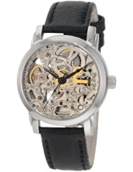 Akribos XXIV Womens AKR431SS Stainless Swiss Automatic Skeleton Watch