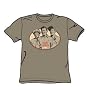 Andy Griffith - 3 Funny Guys - Adult Safari Green S/S T-Shirt For Men