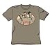 Search : Andy Griffith - 3 Funny Guys - Adult Safari Green S/S T-Shirt For Men