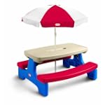 SAVE $22.43 - Little Tikes Easy Store Large Picnic Table with Umbrella $57.57