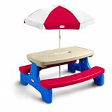 Little Tikes Easy Store Large Picnic Table with Umbrella