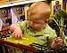 OnTray - Shopping Cart Snack & Coupon Holder (Yellow)