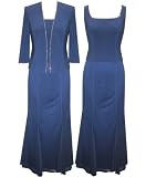 Vintage Blue Two Piece Dress