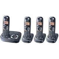 Panasonic 5.8Ghz Expandable Digital Cordless Answering System - 4 Handset System (KX-TG4324B)