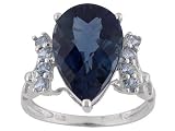 10KT WG 6.50CTW LONDON BLUE TOPAZ RING