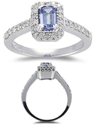 Tanzanite Ring - 2/5 (0.37-0.45)+ Ct Diamond & Tanzanite Ring in 14K Gold