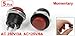 uxcell AC250V/3A AC125V/6A OFF ON NO Round Momentary Push Button Switch 5 Pcs