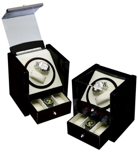 Double Automatic Watch Winder One Turntable with 4 Timer