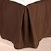 Nestl Dark Brown Bed Skirt King Size - King Bed Skirt 14 Inch Drop - Brushed Microfiber Bed Skirts - Hotel Quality Pleated Bed Skirt - Shrinkage & Fade Resistant